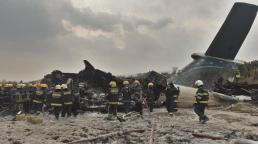   A plane has crashed at Tribhuvan International Airport in Nepal's capital, Kathmandu.