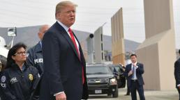Trump examines border wall prototypes in California