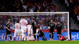 El partido se disputó en Madrid. Un triplete de Isco, Diego Costa, Thiago Alcántara y Aspas le dieron la goleada al local.
