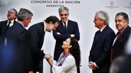 Michetti recibió a Rajoy en el Congreso