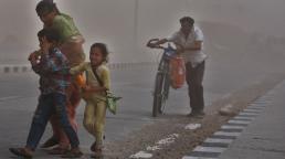 The storm affected three districts in Rajasthan state, as well as parts of Uttar Pradesh