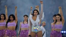 Dua Lipa se presentó en Ucrania antes de la final de la Liga de Campeones el sábado por la noche (26 de mayo). 