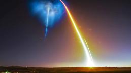 The launch lit up the skies in California