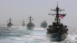  The United States sent two warships through the Taiwan Strait on Monday in the second such operation this year,