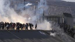 “Violence - if they do a charge," Trump told reporters when asked what might cause a border closure. "Because with a closed border, it’s very easy to stop. With an open border, it’s not."