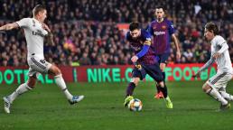 Barcelona y Real Madrid empataron 1 a 1 por la primera semifinal de la Copa del Rey.