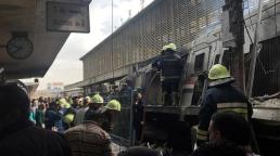 Egypt train fire: Deadly blaze at Cairo's main railway station