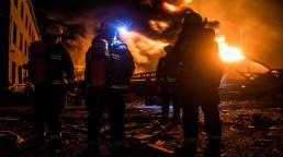  Devastation at a Chinese chemical plant after deadly explosion kills at least 47, injures 640 and 'triggers an earthquake'