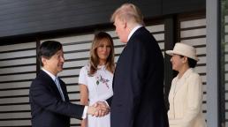 Trump se convirtió en el primer mandatario en reunirse con el emperador Naruhito