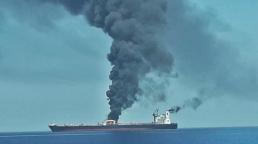 Oil tankers hit in fresh 'torpedo attack' in Gulf of Oman amid Iran tensions