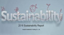 Reporte de sostenibilidad 2018 de Huawei