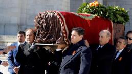 Spanish dictator Franco's remains exhumed from state mausoleum