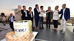 Robert de Niro, junto al chef, Nobu Matsuhisa y el productor de Hollywood,  Meir Teper, cofundadores de Nobu Hospitality, celebraron el lanzamiento oficial del resort, Nobu Hotel Los Cabos