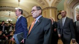US Senators sworn in for impeachment trial as watchdog group accuses Trump of breaking the law