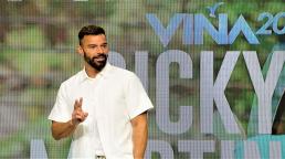 Ricky Martin apoya las protestas en Chile desde el escenario de Viña del Mar