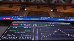 La bolsa española baja el 9,5 % a mediodía y pierde los 6.000 puntos