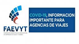 FAEVYT presentó una guía de seguridad sanitaria para el trabajo de agencias de viajes en el contexto del Covid-19