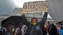 Marcha de protesta en Milán por el asesinato de George Floyd. Pablo Munini @pablomunini