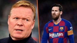 Koeman asumió como técnico del Barcelona y confía que Messi siga en el club