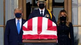 President Trump booed at Supreme Court as he pays respects to Ruth Bader Ginsburg