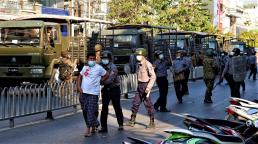 Myanmar: troops and police forcefully disperse marchers in Mandalay