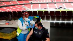 España: El estadio Wanda Metropolitano del Atlético de Madrid se ha transformado en el primer centro de vacunación masiva