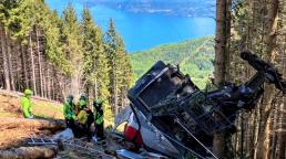 14 muertos en accidente de teleférico italiano