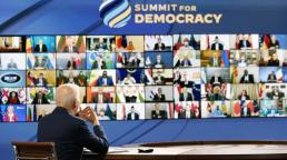Biden calls on leaders to end ‘backward slide’ of democracy