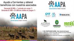 AAPA, CAT y otras organizaciones del turismo realizan acción de ayuda a Corrientes