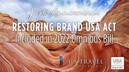 La industria de viajes de EEUU recibe con satisfacción la inclusión de fondos de emergencia para  Brand USA en la ley de gastos generales de 2022