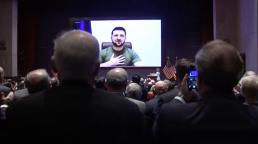 Zelensky hizo un dramático pedido de ayuda al Congreso de Estados Unidos 