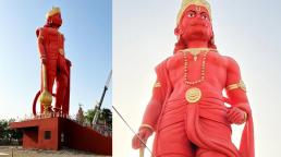PM Narendra Modi revela estatua de 32 metros de Hanuman en Morbi de Gujarat