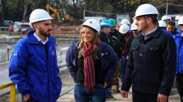Galmarini y Achaval recorrieron la puesta en valor de la Planta Depuradora Champagnat que beneficiará a más de 65.000 vecinos de Pilar