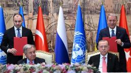 Ukraine and Russia sign UN-backed deal to restart grain exports