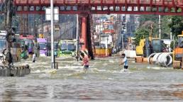 India: carreteras inundadas, atascos de tráfico y lluvias incesantes en Bengaluru