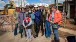 Malena Galmarini recorrió los avances de la obra cloacal que beneficiará a 14 mil habitantes del barrio BASI de San Isidro