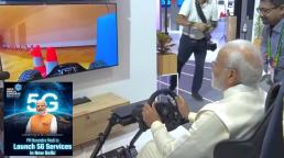 India: Usando un enlace 5G, el primer ministro Narendra Modi condujo de forma remota un automóvil en Suecia desde Delhi
