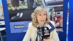 Luego de la visita del embajador de EEUU en Argentina, Marc Stanley, pudimos dialogar con Cristina MacDougall en el stand de Alamo Rent a Car.