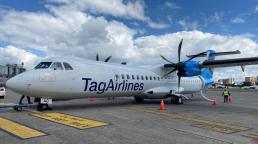 TagAirlines fortalecer su flota con el arribó a Guatemala el segundo nuevo avión ATR 72