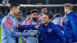 Marcelo Gallardo dirigió la primera práctica con Cristiano Ronaldo para enfrentar al PSG de Messi