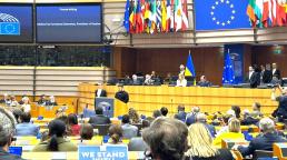 Zelenskyy addresses EU Parliament as he seeks more weapons