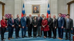 Presidenta Tsai Ing-wen recibió a una delegación del Congreso de EEUU que visita Taiwán