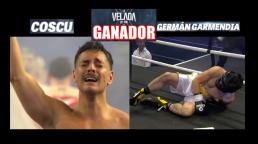 Coscu derribó y le gana por KO técnico a Germán Garmendia la pelea estelar de "La Velada del Año 3"