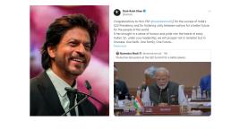 Shah Rukh Khan felicitó al Primer Ministro de India Narendra Modi por el éxito de la Cumbre del G20