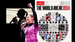 Claudia Sheinbaum se destaca en portada de The Economist sobre los pronósticos mundiales para 2024