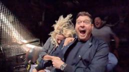 Michael Bublé and Luisana Lopilato went up to the Tower of Terror at Disney&#039;s Hollywood Studios in search of extreme thrills