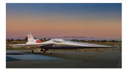 La NASA presentó el avión supersónico silencioso  X-59 en un esfuerzo por reactivar los vuelos comerciales 