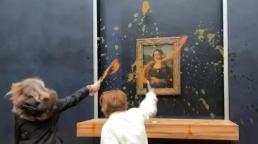 Activistas alimentarios arrojan sopa a la Mona Lisa de Da Vinci en un ataque al Louvre en París