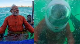  PM Modi offers prayers underwater in Dwarka
