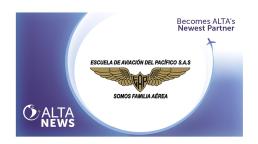 ALTA y Escuela de Aviación del Pacífico de Colombia firman alianza para fortalecer educación aeronáutica